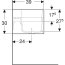 Geberit Bambini Umywalka wisząca 90x39 cm dziecięca podwójna bez otworów na baterię biały alpin 502.974.00.2 - zdjęcie 4