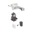 Geberit Brenta Bateria umywalkowa bezdotykowa podtynkowa zasilanie sieciowe bez mieszacza 17 cm chrom połysk 116.271.21.1 - zdjęcie 1