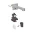Geberit Brenta Bateria umywalkowa bezdotykowa podtynkowa zasilanie sieciowe z mieszaczem 17 cm imitacja stali nierdzewnej/szczotkowany powlekany easy-to-clean 116.272.SN.1 - zdjęcie 1