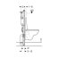 Geberit Duofix Basic Selnova Premium Zestaw Toaleta WC Rimfree bez kołnierza kr&oacute;tka biała + deska wolnoopadająca + stelaż WC 118.347.00.3 - zdjęcie 4