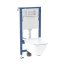 Geberit Duofix Basic Smyle Square Zestaw Toaleta WC Rimfree bez kołnierza biała + deska wolnoopadająca + stelaż WC 118.346.00.3 - zdjęcie 1