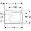 Geberit Duofix Basic Smyle Square Zestaw Toaleta WC Rimfree bez kołnierza krótka biała + deska wolnoopadająca + stelaż WC 118.348.00.3 - zdjęcie 2