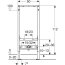Geberit Duofix Basic Stelaż podtynkowy do bidetu H112 111.534.00.2 - zdjęcie 2