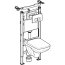 Geberit Duofix Basic Zestaw Stelaż podtynkowy do WC H112 cm + toaleta WC Selnova bezkołnierzowa z deską sedesową wolnoopadającą białą + przycisk WC chrom + mata wygłuszająca 118.340.21.2 - zdjęcie 21