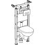 Geberit Duofix Basic Zestaw Stelaż podtynkowy do WC H112 cm + toaleta WC Selnova bezkołnierzowa z deską sedesową wolnoopadającą białą + przycisk WC + mata wygłuszająca 118.341.21.2 - zdjęcie 19