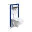Geberit Duofix Basic Zestaw Stelaż podtynkowy do WC H112 cm + toaleta WC Selnova bezkołnierzowa z deską sedesową wolnoopadającą białą + przycisk WC + mata wygłuszająca 118.341.21.2 - zdjęcie 1