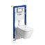 Geberit Duofix Basic Zestaw Stelaż podtynkowy do WC H112 cm + toaleta WC Smyle bezkołnierzowa z deską sedesową wolnoopadającą białą + mata wygłuszająca 118.346.00.2 - zdjęcie 1