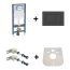 Geberit Duofix DuoFresh Sigma Zestaw Stelaż do WC H112 + kostkarka antracytowy + wsporniki + mata 111.320.00.6+115.883.16.1+111.815.00.1+LEMATA - zdjęcie 1