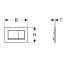 Geberit Duofix Slim (8 cm) Zestaw stelaż podtynkowy wąski do WC H114 Sigma + kostkarka + przycisk WC czarny mat + mata 111.796.00.1+115.063.21.1+ 115.883.16.1+LEMATA - zdjęcie 9