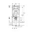 Geberit Duofix slim (8 cm) Stelaż podtynkowy do WC H112 111.796.00.2 - zdjęcie 2