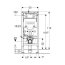Geberit Duofix Stelaż podtynkowy do WC H112 111.900.00.6 - zdjęcie 3