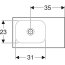 Geberit iCon Light Umywalka meblowa 53x31 cm prawa z otworem na baterię biała 501.832.00.3 - zdjęcie 4