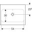 Geberit iCon Light Umywalka wpuszczana w blat 60x48 cm biała z powłoką KeraTect 501.847.00.4 - zdjęcie 3