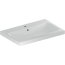 Geberit iCon Light Umywalka wpuszczana w blat 75x48 cm z otworem na baterię z przelewem biała 501.848.00.1 - zdjęcie 1