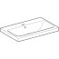 Geberit iCon Light Umywalka wpuszczana w blat 75x48 cm z otworem na baterię z przelewem biała 501.848.00.1 - zdjęcie 2