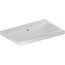 Geberit iCon Light Umywalka wpuszczana w blat 75x48 cm bez otworu na baterię z przelewem biała 501.848.00.3 - zdjęcie 1