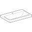 Geberit iCon Light Umywalka wpuszczana w blat 75x48 cm z otworem na baterię bez przelewu biała 501.848.00.5 - zdjęcie 2