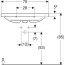 Geberit iCon Light Umywalka wpuszczana w blat 75x48 cm z otworem na baterię bez przelewu biała 501.848.00.5 - zdjęcie 5