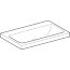 Geberit iCon Light Umywalka wpuszczana w blat 75x48 cm bez otworu na baterię bez przelewu biała 501.848.00.7 - zdjęcie 2