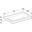 Geberit iCon Light Umywalka wpuszczana w blat 75x48 cm bez otworu na baterię bez przelewu biała 501.848.00.7 - zdjęcie 3