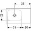 Geberit iCon Light Umywalka meblowa 53x31 cm bez otworu na baterię lewa biała z powłoką KeraTect 501.832.00.4 - zdjęcie 3