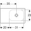 Geberit iCon Light Umywalka meblowa 53x31 cm bez otworu na baterię prawa biała z powłoką KeraTect 501.833.00.4 - zdjęcie 3