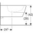 Geberit iCon Square Bidet podwieszany biały z powłoką KeraTect 231910600 - zdjęcie 4