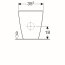 Geberit iCon Square Toaleta WC stojąca kompaktowa 63,5x35,5 cm Rimfree bez kołnierza, biała 200930000 - zdjęcie 2