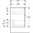 Geberit iCon Szafka podumywalkowa 88,8x47,6 cm lava 502.305.JK.1 - zdjęcie 5