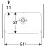 Geberit iCon Umywalka meblowa 60x48,5 cm biała z powłoką KeraTect 124063600 - zdjęcie 5