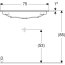 Geberit iCon Umywalka meblowa 75x48 cm biała z powłoką KeraTect 501.844.00.4 - zdjęcie 5