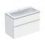Geberit iCon Zestaw szafka podumywalkowa + umywalka meblowa 90x48x63 cm biały z powłoką KeraTect/biały mat lakierowany/biały mat powlekany proszkowo 502.333.01.3 - zdjęcie 1