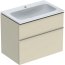Geberit iCon Zestaw Umywalka meblowa z szafką podumywalkową 75x48 cm biały/szary piaskowy 502.336.JL.1 - zdjęcie 1
