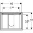 Geberit Modo Szafka podumywalkowa 49x39,5x55 cm biała/lakierowana na wysoki połysk 502.877.01.1 - zdjęcie 6