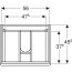 Geberit Modo Szafka podumywalkowa 59x47,9x55 cm biała/lakierowana na wysoki połysk 502.878.01.1 - zdjęcie 5