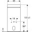 Geberit Monolith Moduł sanitarny do bidetu 101x48 cm szkło szare piaskowe/aluminium 131.030.JL.5 - zdjęcie 3