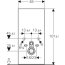 Geberit Monolith Moduł sanitarny do WC wiszącej szkło białe/aluminium 131.021.SI.5 - zdjęcie 3