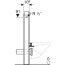 Geberit Monolith Plus Moduł sanitarny do WC wiszącej kamionka efekt łupka/aluminium czarny chrom 131.222.00.5 - zdjęcie 4