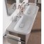Geberit MyDay Umywalka wisząca lub meblowa podwójna 130x48 cm z powłoką KeraTect, biała 135430600 - zdjęcie 6