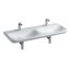 Geberit MyDay Umywalka wisząca lub meblowa podwójna 130x48 cm z powłoką KeraTect, biała 135430600 - zdjęcie 2