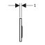 Geberit Omega20 Przycisk WC prostokątny czarny/czarny mat 115.085.DW.1 - zdjęcie 4