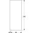 Geberit One Ścianka Walk-in 89x200 cm 560.001.00.1 - zdjęcie 2