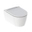Geberit One Toaleta WC 54x37 cm bez kołnierza + deska wolnoopadająca cienka biała/chrom 500.202.01.1 - zdjęcie 1