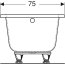 Geberit Perfect Wanna prostokątna 160x75 cm biała 554.072.01.1 - zdjęcie 5