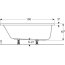 Geberit Perfect Wanna prostokątna 160x75 cm biała 554.072.01.1 - zdjęcie 3