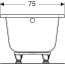 Geberit Perfect Wanna prostokątna 170x75 cm biała 554.073.01.1 - zdjęcie 5