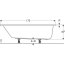 Geberit Perfect Wanna prostokątna 170x75 cm biała 554.073.01.1 - zdjęcie 4