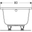 Geberit Perfect Wanna prostokątna 180x80 cm biała 554.074.01.1 - zdjęcie 4