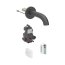 Geberit Piave Bateria umywalkowa bezdotykowa podtynkowa zasilanie generatorowe z mieszaczem 17 cm czarny mat z powłoką easy-to-clean 116.266.14.1 - zdjęcie 1