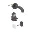 Geberit Piave Bateria umywalkowa bezdotykowa podtynkowa zasilanie sieciowe z mieszaczem 17 cm czarny mat z powłoką easy-to-clean 116.262.14.1 - zdjęcie 1